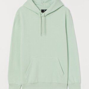 H&M Relaxed Fit Hoodie - Mint Green